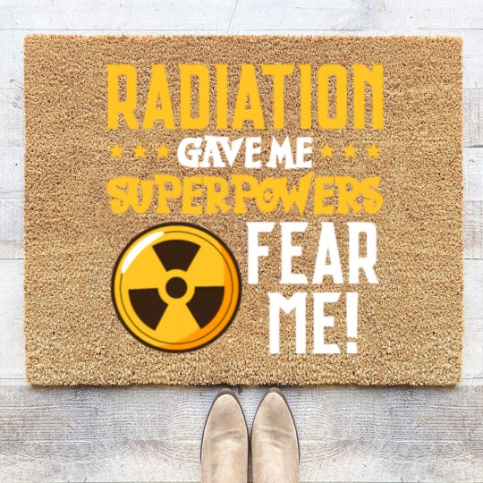 Discover Radiation Therapy Fight Raise Awareness Cancer Coir Doormats