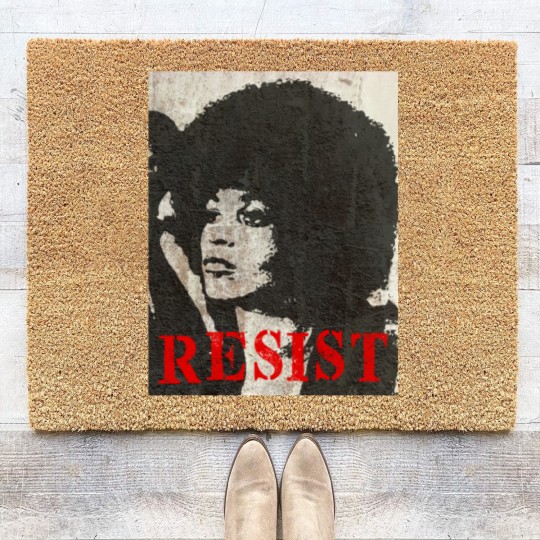 Discover Angela Davis Resist - Angela Davis - Coir Doormats