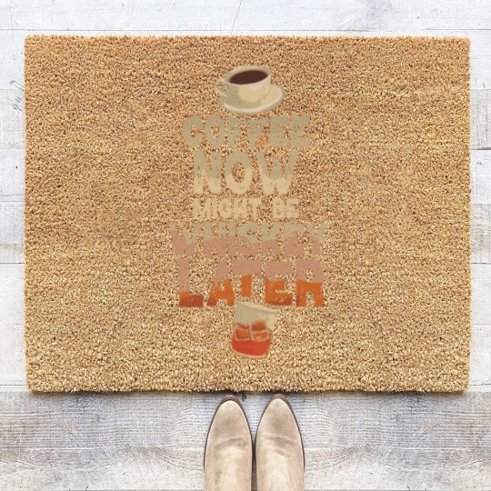 Discover Whiskey Drinker Quote Bourbon Coir Doormats