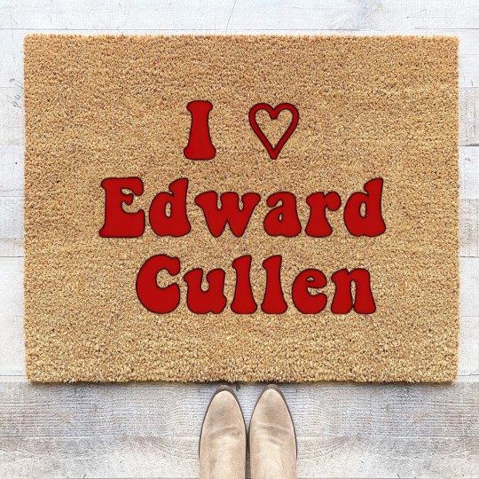 Discover I Love Edward Cullen - Twilight - Coir Doormats