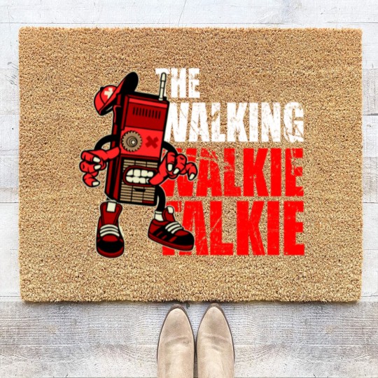 Discover The Walkie Talkie Radio Giftidea Coir Doormats