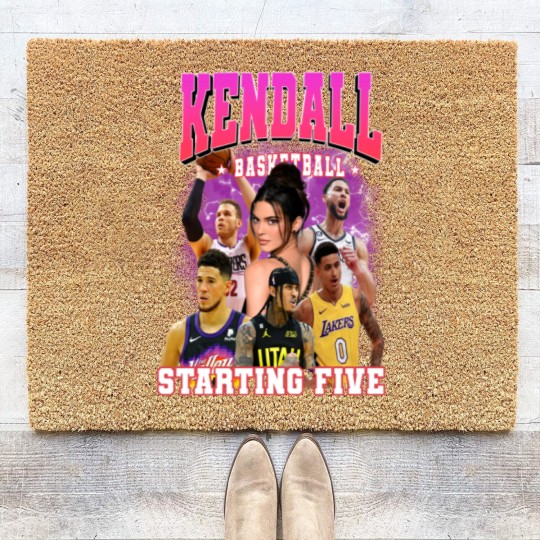 Discover 90s Vintage Kendall Starting Five Coir Doormats Loahaddian Kendall Jenner Team Coir Doormats