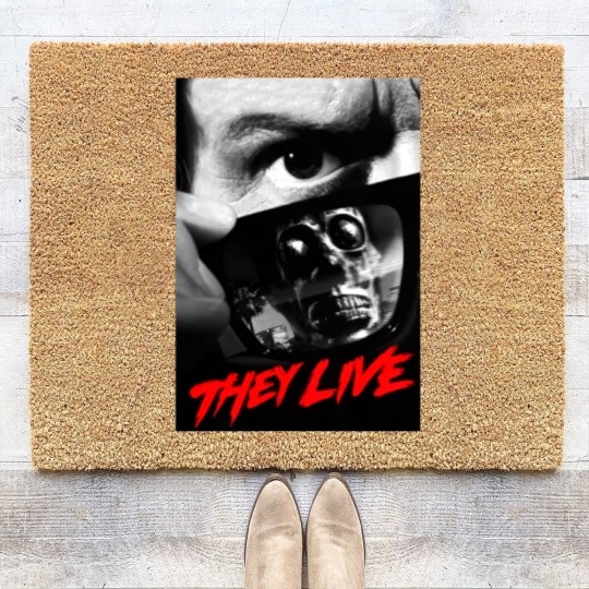 Discover They Live - John Carpenter - Rowdy Roddy Piper Coir Doormats