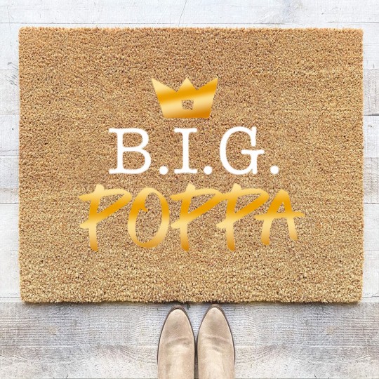 Discover mens 2nd birthday hip hop big poppa two legit to quit outfit Coir Doormats
