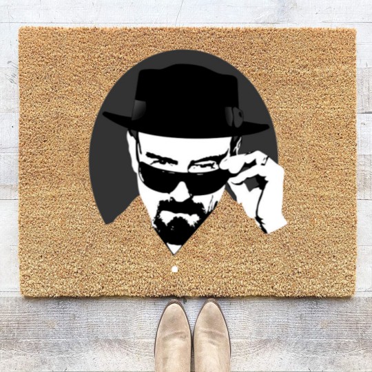 Discover Heisenberg in his hat - Breaking Bad - Coir Doormats