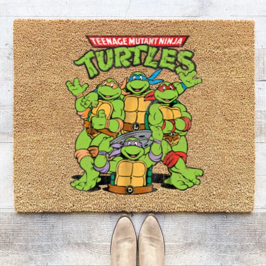 Discover Retro Teenage Mutant Ninja Turtles Coir Doormats, Funny Turtle Coir Doormats