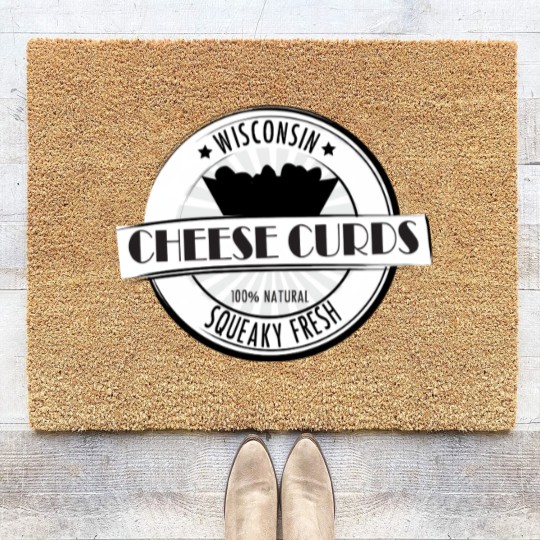 Discover Wisconsin Cheese Curds Coir Doormats