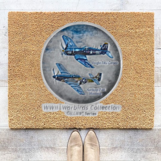 Discover F4U CORSAIR and P51 MUSTANG Coir Doormats