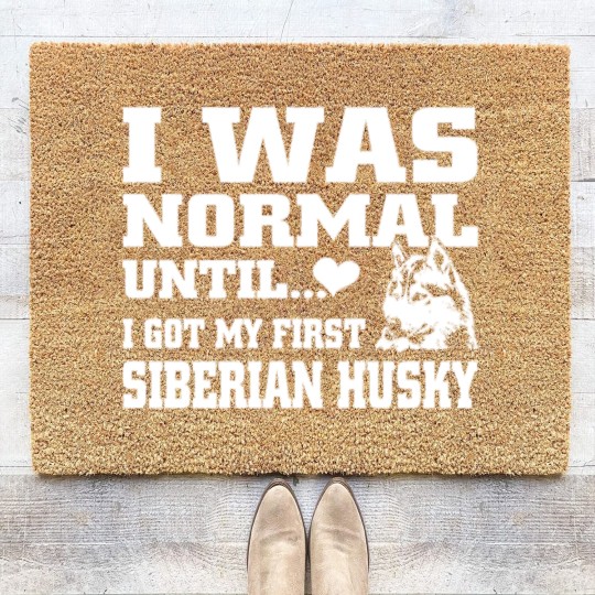 Discover Siberian Husky Coir Doormats