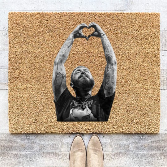 Discover Post Malone Coir Doormats, Music Lover Coir Doormats, Graphic Concert Coir Doormats