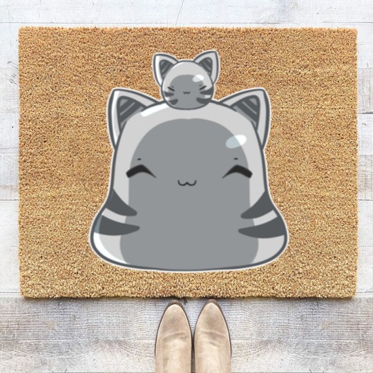 Discover Tabby largo and slime Coir Doormats