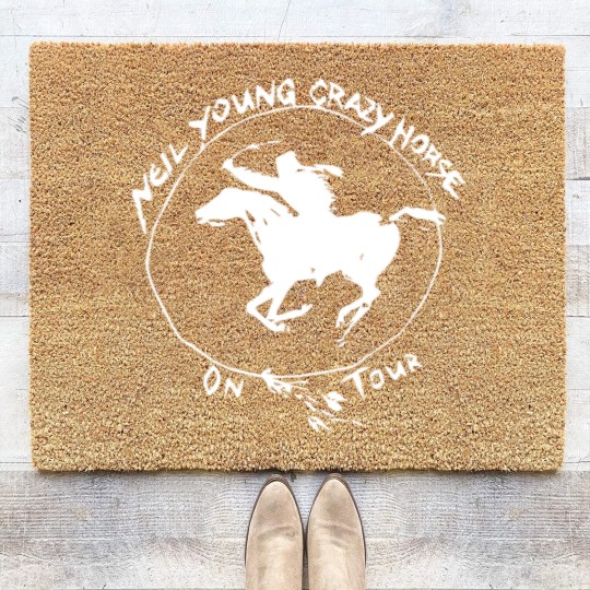 Discover Unisex // Neil Young // Crazy Horse // Short Sleeve Coir Doormats