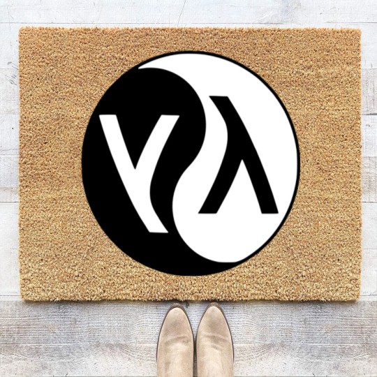 Discover lisp lambda yin yang logo Coir Doormats