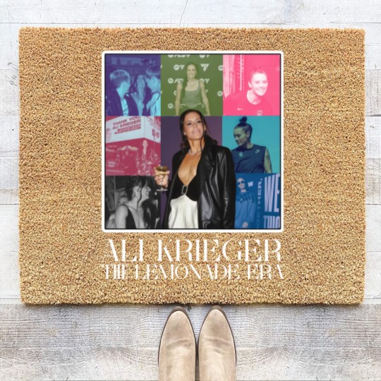 Discover Ali Krieger The Lemonade Era US Women Nation Team USWNT Soccer Coir Doormats