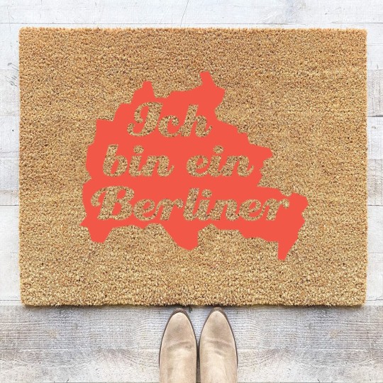 Discover Ich Bin Ein Berliner - Berlin - Germany - JFK Coir Doormats