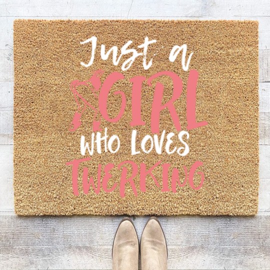Discover Twerking twerken twerkin twirken booty dance gift Coir Doormats