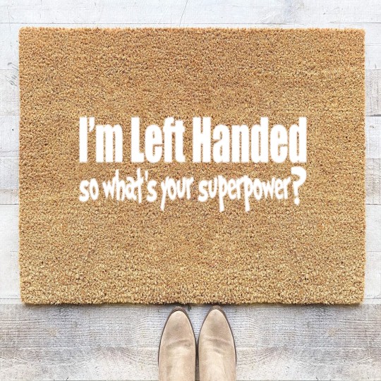 Discover FUNNY LEFT HANDED Coir Doormats
