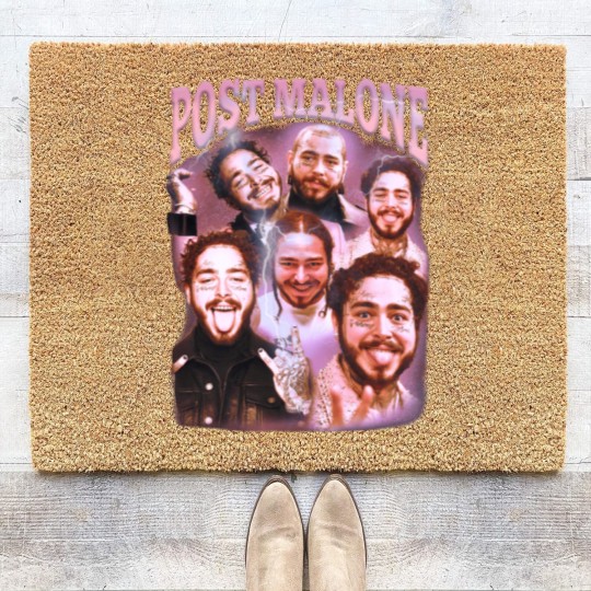 Discover Post Malone Coir Doormats, Post Malone Coir Doormats, Post Malone Printed Graphic Coir Doormats, Posty Fan Coir Doormats