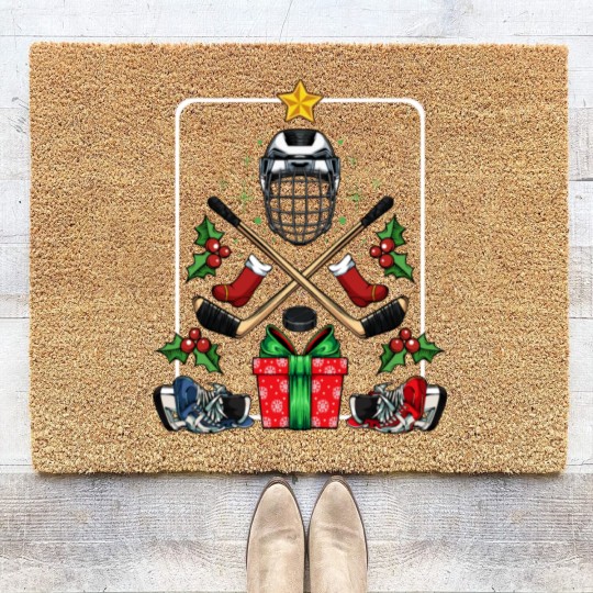 Discover ice hockey Coir Doormats
