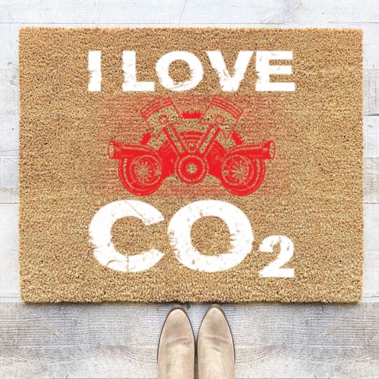 Discover I Love CO2 I Love Diesel Tuning Tuner Coir Doormats