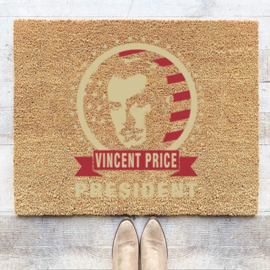 Discover Vincent Price for President Coir Doormats Coir Doormats