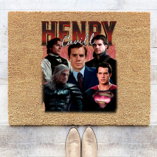 Discover HENRY CAVILL Vintage Coir Doormats, Henry Cavill Homage Coir Doormats, Henry Cavill Fan