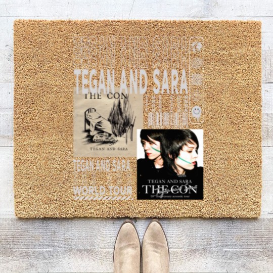 Discover Tegan and Sara Music Coir Doormats, Vintage 90s Crybaby Tour 2023 Tickets Album The Con Graphic Coir Doormats