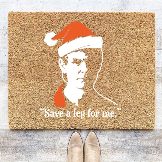 Discover Jeffrey Dahmer Save a Leg For Me Christmas Coir Doormats