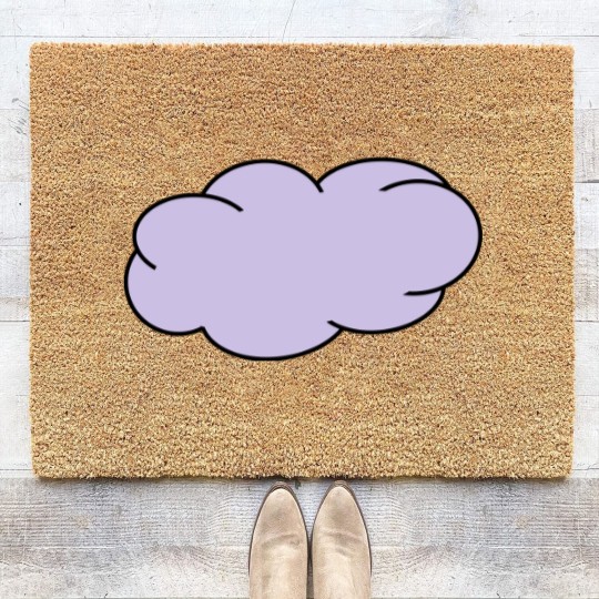 Discover Grey cloud Coir Doormats
