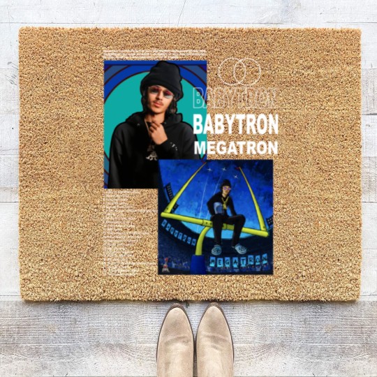 Discover Vintage Bootleg Inspired Babytron - Megatron, Graphic Unisex Album Coir Doormats