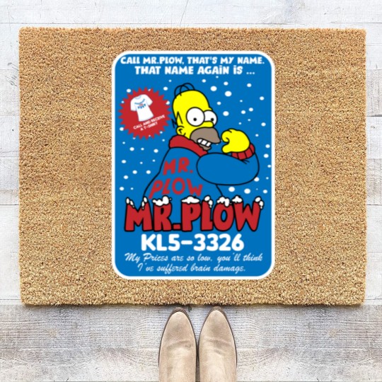 Discover Mr Plow thats my name Coir Doormats