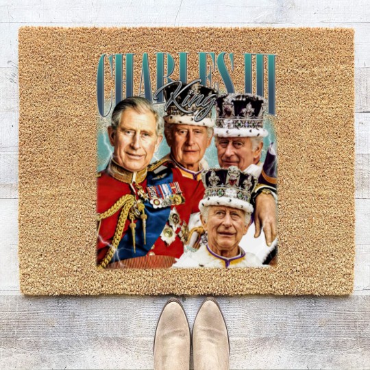 Discover Limited King Charles III Vintage Coir Doormats