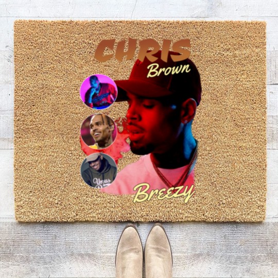 Discover Retro Chris Brown Under The Influence Tour Cotton Coir Doormats Coir Doormats