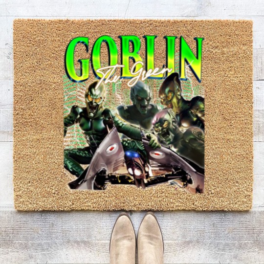 Discover THE GREEN GOBLIN Vintage Coir Doormats, The Green Goblin Homage Coir Doormats
