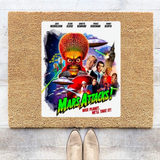 Discover Mars Attacks Soft Coir Doormats, Mars Attacks Movie Poster Coir Doormats