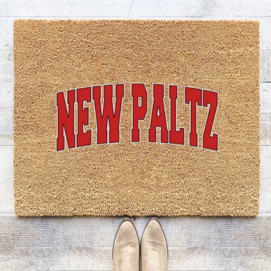 Discover New Paltz Ny New York Varsity Style Usa Vintage Sp Coir Doormats