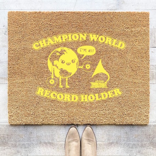 Discover W record Holder Coir Doormats