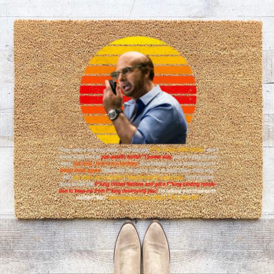 Discover Tom Cruise as Les Grossman from Tropic Thunder - Curse filled Rant Coir Doormats