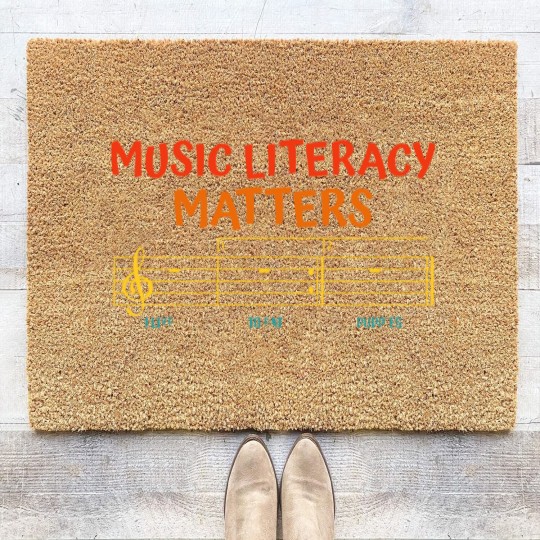 Discover Music Music Literacy Matters I Like To Eat Puppies Coir Doormats