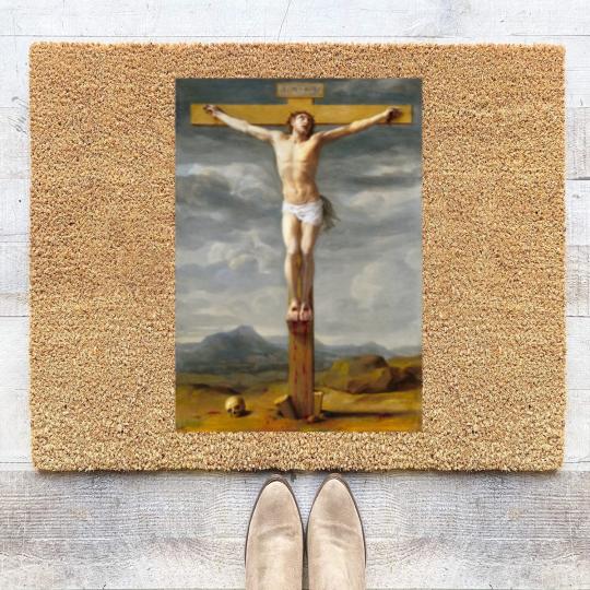 Discover JESUS, CROSS, JESUS CROSS, CRUCIFIXION, EUSTACHE LE SUEUR, JESUS PUBLIC DOMAIN IMAGES, JESUS CHRIST Coir Doormats