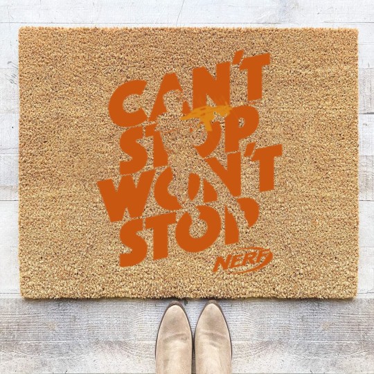 Discover Nerf Can'T Stop Won'T Stop Silhouette Coir Doormats
