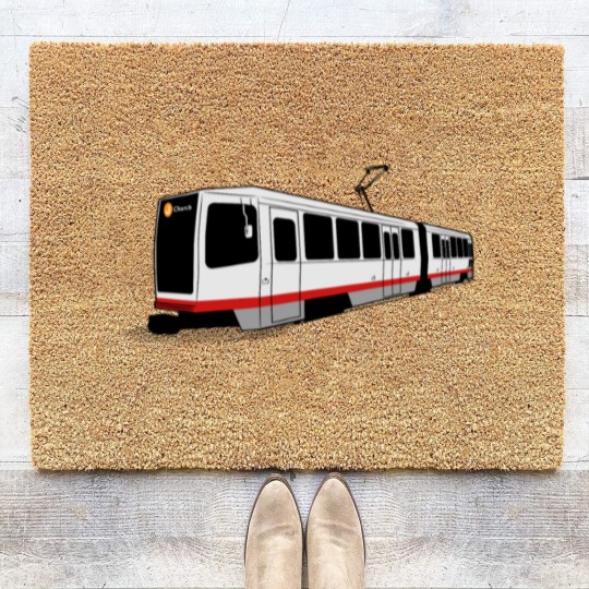 Discover J Church - San Francisco Muni Train Coir Doormats