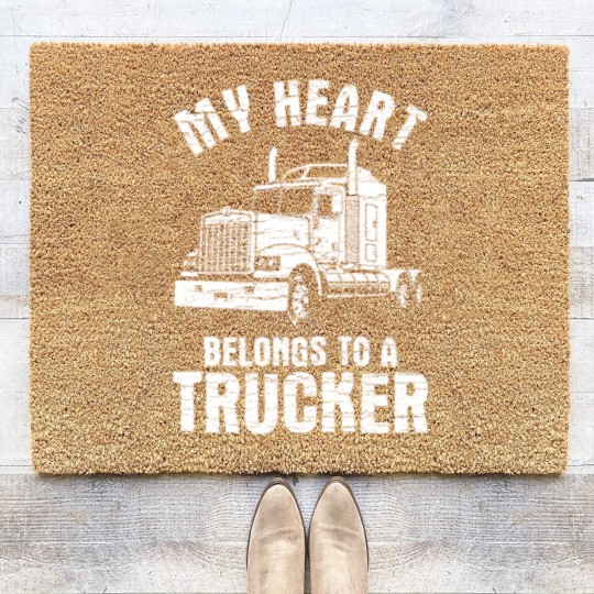 Discover Trucker Wife Gift Coir Doormats