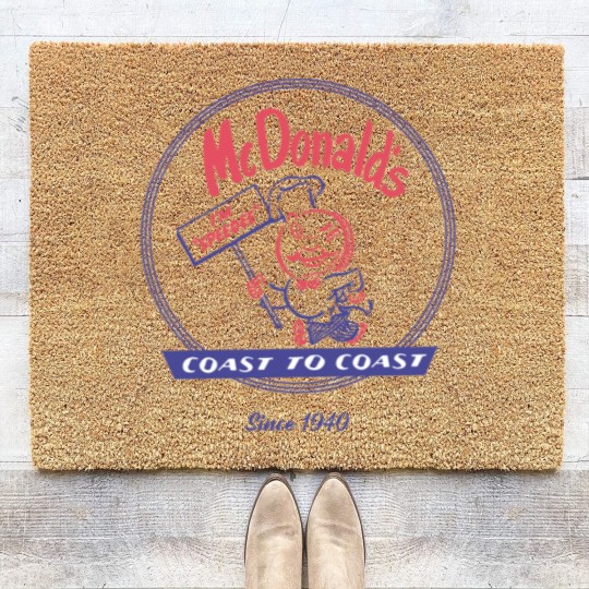 Discover McDonald vintage speedee coast to coast Coir Doormats