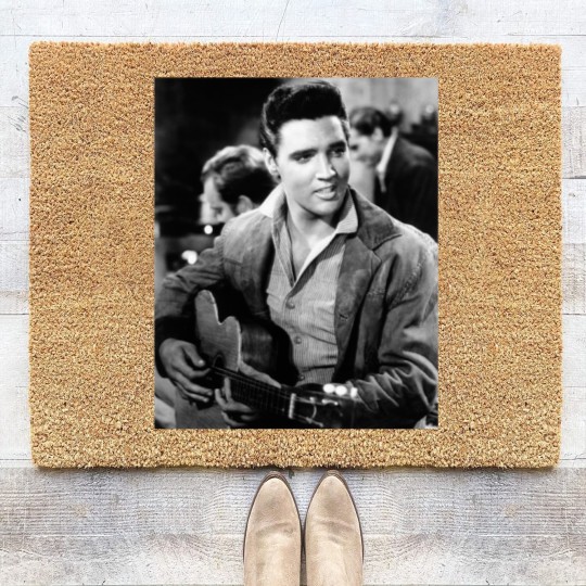 Discover Elvis Presley King of Rock and Roll Vintage Coir Doormats
