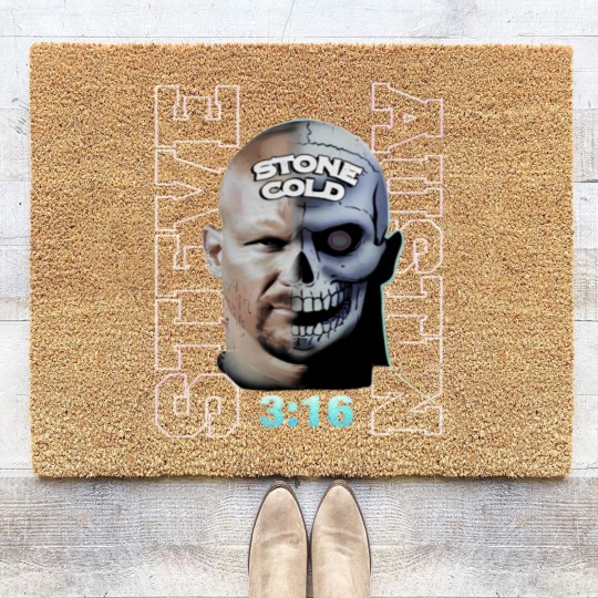 Discover Stone Cold Steve Austin Vintage 90s Bootleg Style Coir Doormats, Stone Cold Steve Austin Coir Doormats
