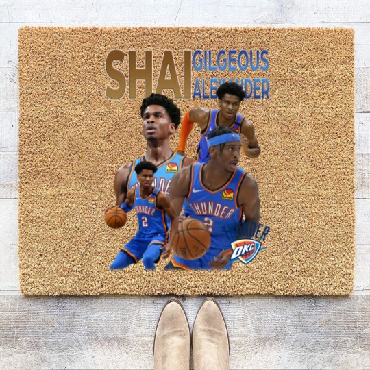 Discover Shai Gilgeous Alexander Vintage Coir Doormats, Durant Coir Doormats Vintage 90s 80s Bootleg Coir Doormats