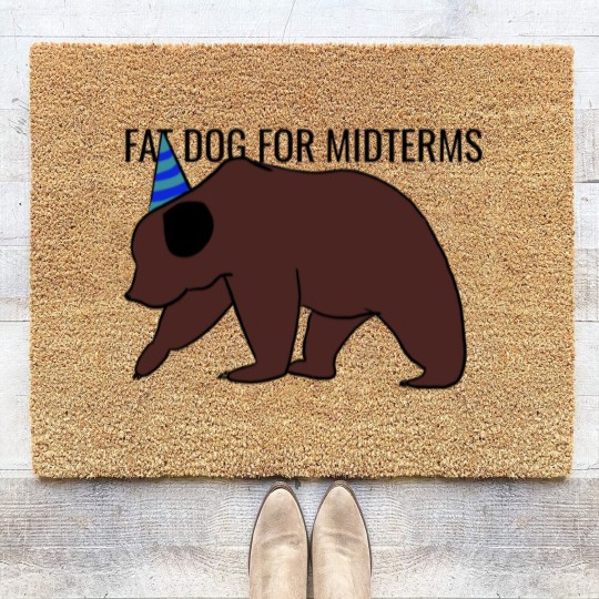 Discover Fat dog for midterms Coir Doormats