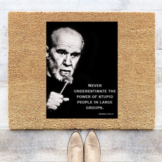 Discover George Carlin Coir Doormats