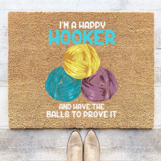 Discover Crocheting Knitting Hooker Quilting Sewing Fabric Coir Doormats